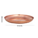 Copper Plate - 0.5 x 5.5 Inches | Thali Plate/ Pooja Plate for Home/ 60 Gms Approx - Pooja Plate & Tray