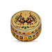 Pooja Box - 2.5 x 4 Inches | Gold Meenakari Design Jewellery Box/ Stainless Steel Storage Box for Pooja - Pooja Box & Paduka