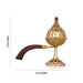 Dhoop Stand With Wooden Handle - 8 x 8 Inches | Brass Dhup Dhani With Lid/ Sambrani Stand for Pooja/ 425 Gms - Sambrani Stand