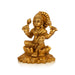 Lakshmi Idol Sitting On Lotus - 4.5 x 3.5 Inches | Antique Brass Idol/ Laxmi Idol for Pooja/ 865 Gms Approx - Brass Murties