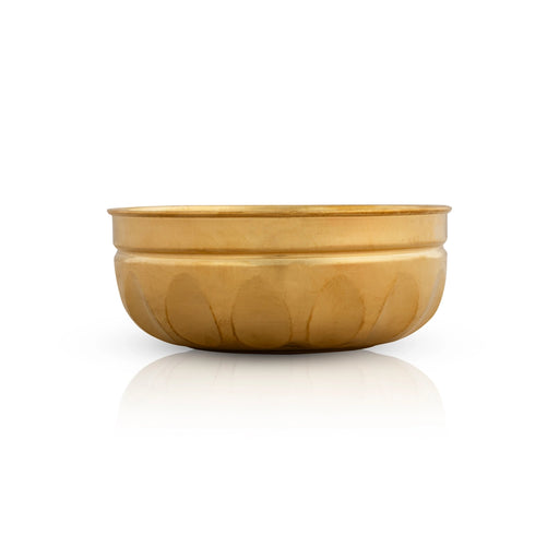 Brass Bowl - 2 x 7 Inches | Brass Cup/ Chandan Cup/ Pooja Bowl for Home/ 145 Gms Approx - Bowls