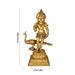 Murugar With Peacock on Base Murti - 28 x 11 Inches | Antique Brass Idol/ Murugan Statue Decor For Home & Pooja - Brass Murties