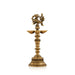 5 Face Vilakku With Annam Design - 12 x 5 Inches | Antique Brass Lamp/ Brass Deepam for Pooja/ 2.145 Kgs Approx - 5 Faced lamp