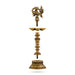 5 Face Vilakku With Annam Design - 12 x 5 Inches | Antique Brass Lamp/ Brass Deepam for Pooja/ 2.145 Kgs Approx - 5 Faced lamp
