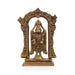 Balaji Murti With Arch - 8 x 5 Inches | Antique Brass Idol/ Standing Balaji Statue for Pooja/ 1.340 Kgs Approx - Brass Murties