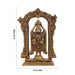 Balaji Murti With Arch - 8 x 5 Inches | Antique Brass Idol/ Standing Balaji Statue for Pooja/ 1.340 Kgs Approx - Brass Murties