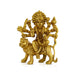 Durga Idol Sitting On Tiger - 4.5 x 3.5 Inches | Antique Brass Idol/ Durga Murti for Pooja/ 490 Gms Approx - Brass Murties