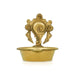 Shankh Design Brass Lamp - 2.25 x 2 Inches | Brass Deepam/ Brass Vilakku for Pooja - Deity Lamps