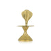 Shiv Ling Stand With Nag - 3.5 x 3 Inches | Brass Lingam Stand/ Brass Shivling Stand for Shiva Lingam - Abhishek Plate