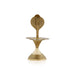 Shiv Ling Stand With Nag - 4 x 3.75 Inches | Brass Lingam Stand/ Brass Shivling Stand for Shiva Lingam - Abhishek Plate