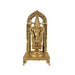 Vishnu Lakshmi Idol With Arch Standing On Chowki - 26 x 12 Inches | Antique Brass Idol/ Balaji Murti With Laxmi Idol - Brass Murties
