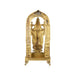 Vishnu Lakshmi Idol With Arch Standing On Chowki - 26 x 12 Inches | Antique Brass Idol/ Balaji Murti With Laxmi Idol - Brass Murties