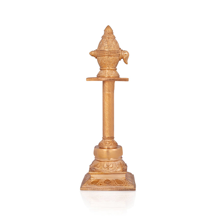 Angusham with Peedam - 15 x 4 Inches | Panchaloha Tool / Elephant Goad / South Indian Temple & Heritage Decor - Deity Accessories
