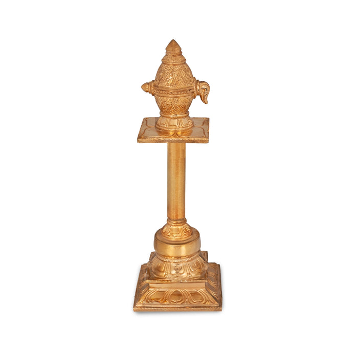 Angusham with Peedam - 15 x 4 Inches | Panchaloha Tool / Elephant Goad / South Indian Temple & Heritage Decor - Deity Accessories