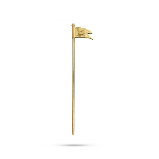 Seval Kodi - 15.5 x 2.75 Inches | Brass Seval Flag/ Seval Kodi Flag/ Murugan Seval Kodi for Pooja/ 300 Gms - Deity Accessories