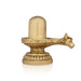 Shiv Ling Murti With Nandi Face Avudaiyar - 3.25 x 3.5 Inches | Antique Brass Shiva Lingam Statue for Pooja - Brass Murties