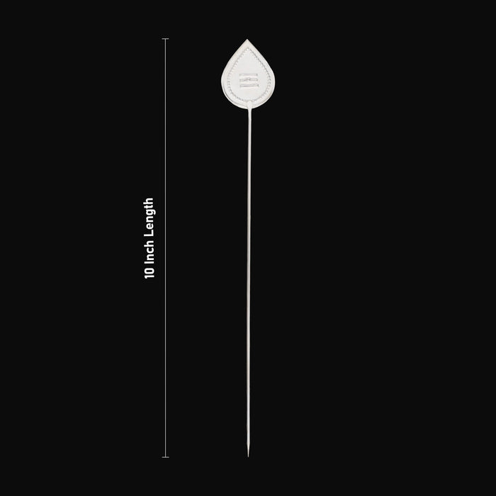 God Murugan Vel - 10 x 1.25 Inches | Muruga Vel/ White Metal Vel for Pooja - Deity Accessories