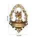Flower Pot With Radha Krishna - 22 x 12 Inches | Brass Urli With Stand/ Uruli for Living Room/ 12.060 Kgs Approx - Uruli & Flower Pot