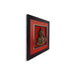 Brass Kalash Framed On Raw Silk Photo Frame - 15 x 15 Inches | Kalasam Picture Frame for Wall Decor - Hindu God Photos & Frames