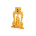 Murugan Statue With Temple Design Arch - 3 x 2.25 Inches | Zinc Kartikeya Statue/ Murugan Silai for Table Top - Gold Polish Murties