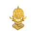 Ashtalakshmi Design Kamakshi Deepam - 7.5 x 4.5 Inches | Brass Lamp/ Gold Polish Kamatchi Vilakku for Pooja - Deity Lamps