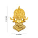 Ashtalakshmi Design Kamakshi Deepam - 7.5 x 4.5 Inches | Brass Lamp/ Gold Polish Kamatchi Vilakku for Pooja - Deity Lamps