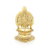 Kamakshi Deepam - 6 x 4 Inches | Kamakshi Vilakku/ Gold Polish Kamatchi Vilakku/ Brass Lamp for Pooja - Deity Lamps