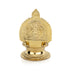 Kamakshi Deepam - 6 x 4 Inches | Kamakshi Vilakku/ Gold Polish Kamatchi Vilakku/ Brass Lamp for Pooja - Deity Lamps