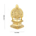 Kamakshi Deepam - 6 x 4 Inches | Kamakshi Vilakku/ Gold Polish Kamatchi Vilakku/ Brass Lamp for Pooja - Deity Lamps