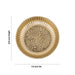Brass Plate - 0.75 x 4.5 Inches | Plate Thali/ Engraved Flower Design Pooja Plate for Home - Pooja Plate & Tray