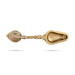 One Mukh Aarti - 2 x 9 Inches | Brass Aarti/ Kapoor Dhani/ Camphor Burner With Handle For Daily Pooja Use - Kapur Aarti
