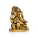 Ganesh Murti Sitting On Base - 4 x 3.5 Inches | Antique Brass Idol/ Vinayaka Statue for Pooja - Brass Murties
