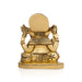 Ganesh Murti Sitting On Base - 4 x 3.5 Inches | Antique Brass Idol/ Vinayaka Statue for Pooja - Brass Murties