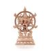 Vishnu Murti Standing On Base - 7.25 x 4.5 Inches | Panchaloha Statue/ Chakrathazhwar Murti for Pooja - Panchaloha Murties