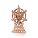 Vishnu Murti Standing On Base - 7.25 x 4.5 Inches | Panchaloha Statue/ Chakrathazhwar Murti for Pooja - Panchaloha Murties