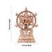 Vishnu Murti Standing On Base - 7.25 x 4.5 Inches | Panchaloha Statue/ Chakrathazhwar Murti for Pooja - Panchaloha Murties