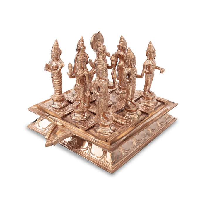 Nav Grah Murti With Peedam Set | Navgrah Murti Set | Navagraha Vigraham