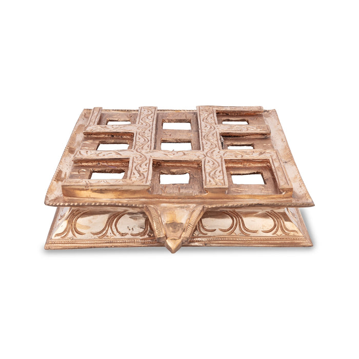 Nav Grah Murti With Peedam Set | Navgrah Murti Set | Panchalogam Statue