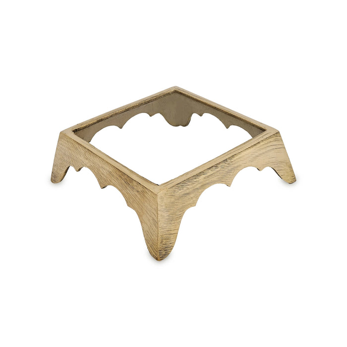 Havan Kund Stand - 1 x 3.25 x 3.25 Inches | Brass Hawan Stand/ Hawan Kund Stand for Pooja - Havan Kund