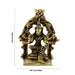 Varahi Amman Statue - 4.5 x 3.25 Inches |Antique Brass Idol / Varahi Statue/ Varahi with Arch Idol for Pooja - Brass Murties