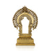 Prabhavali Arch with Peedam - 18 x 12 Inches | Antique Brass Thiruvachi/ Temple Prabhavali - Pooja Accessories