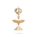 5 Face Brass Lamp With Base - 3.5 x 2.5 Inches | Annam Design Brass Vilakku/ Brass Deepam for Pooja - 5 Faced lamp