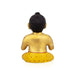 Baby Krishna Sitting Murti -9.5 x 7 Inches | Enamel Brass Idol/ Baby Krishna Idol/ Laddu Gopal Murti for Pooja - Brass Murties