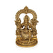 Kamakshi Sitting on Base with Arch Murti - 18.5 x 12.5 Inches | Panchaloha Idol/ Kamatchi Amman Statue for Pooja - Panchaloha Murties