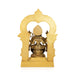 Kamakshi Sitting on Base with Arch Murti - 18.5 x 12.5 Inches | Panchaloha Idol/ Kamatchi Amman Statue for Pooja - Panchaloha Murties