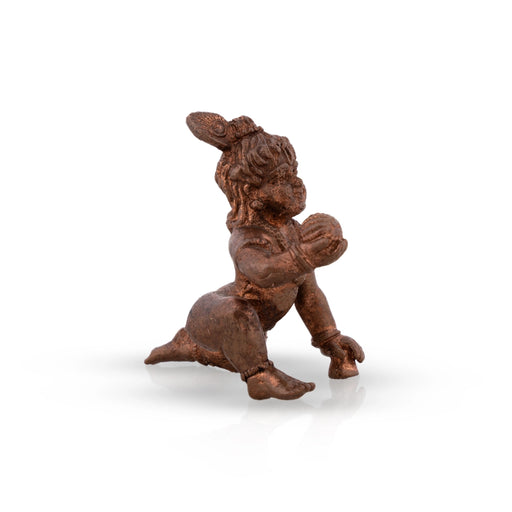 Crawling Krishna Murti - 1.5 x 1 Inches | Copper Idol/ Crawling Krishna Idol for Pooja - Copper Murties