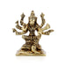 Varahi Amman Murti - 3.5 x 3.25 Inches | Varahi Idol/ Antique Brass Statue / Varahi 8 Hands Idol for Pooja - Brass Murties