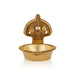 Shankh Chakra Namam Design Brass Lamp - 2.75 x 2.25 Inches | Brass Vilakku/ Brass Deepam for Pooja - Deity Lamps