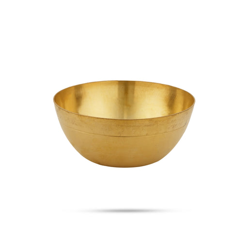 Brass Bowl - 1.25 x 3 Inches | Puja Bowl/ Brass Katora/ Brass Cup for Pooja - Bowls