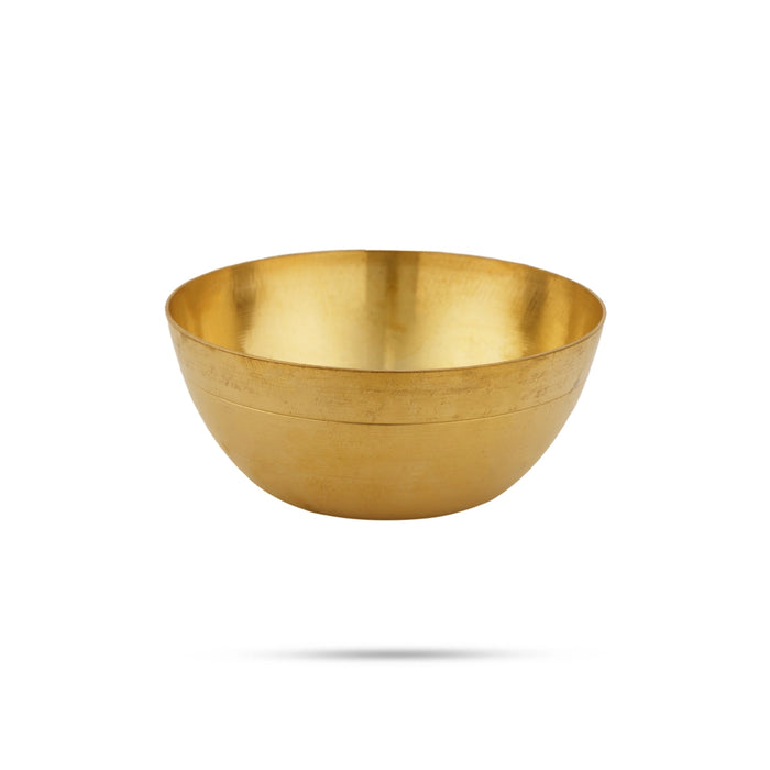 Brass Bowl - 1.25 x 3 Inches | Puja Bowl/ Brass Katora/ Brass Cup for Pooja - Bowls